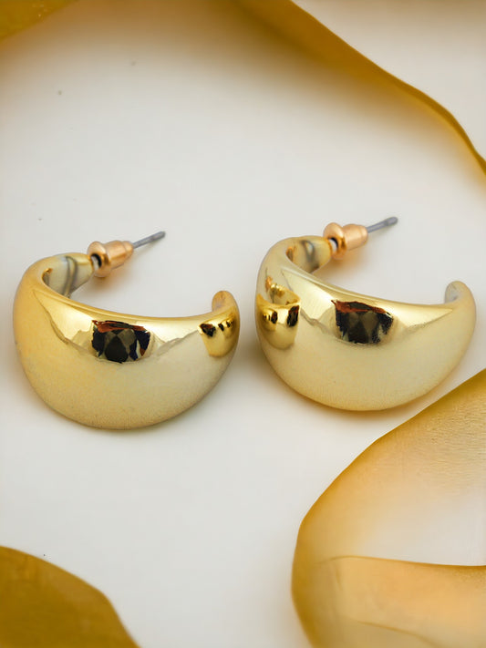 Lucky Jewellery Designer 18k Gold Plated Cashew Design Earring For Girls & Women