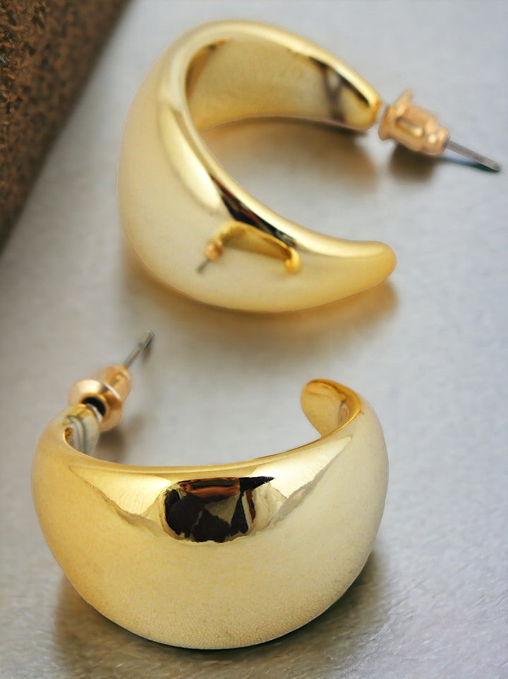 Lucky Jewellery Designer 18k Gold Plated Cashew Design Earring For Girls & Women