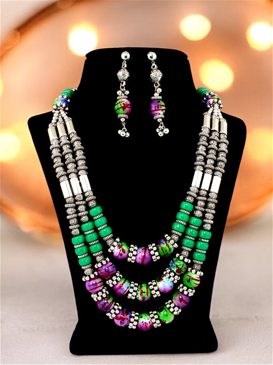 LUCKY JEWELLERY Navratri Garba Jewelry Set for Women & Girls