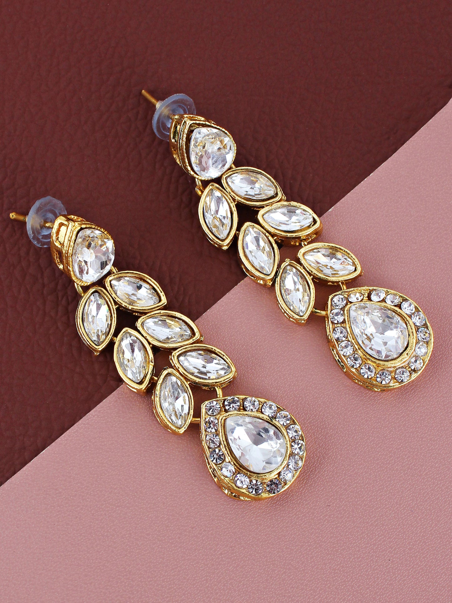 Necklace Set and Earrings with Tika For Women & Girls