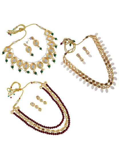 Kundan Necklace Set For Women & Girls